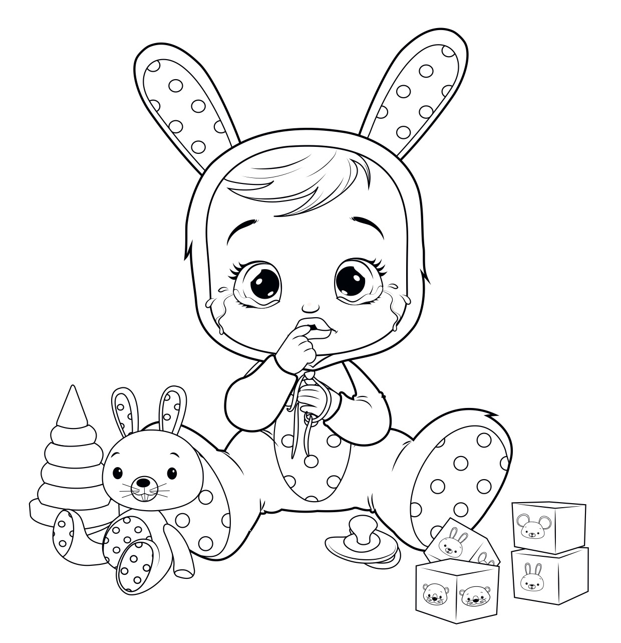 Cry Baby Coloring Pages Coloring Pages
