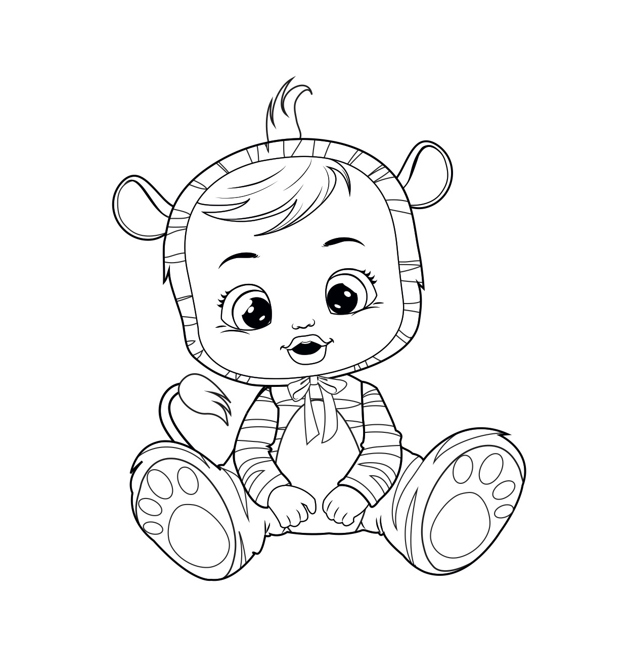 Download Baby Cryong Coloring Pages