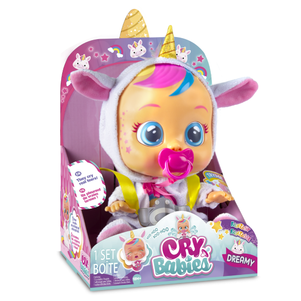 Cry Babies First Emotions Dreamy Interactive Doll with 65+ Sounds! 3+ Years